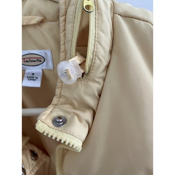 Talbots Womens Juniors S Quilted Puffer Vest Yellow Preppy Casual Winter - Picture 4 of 9